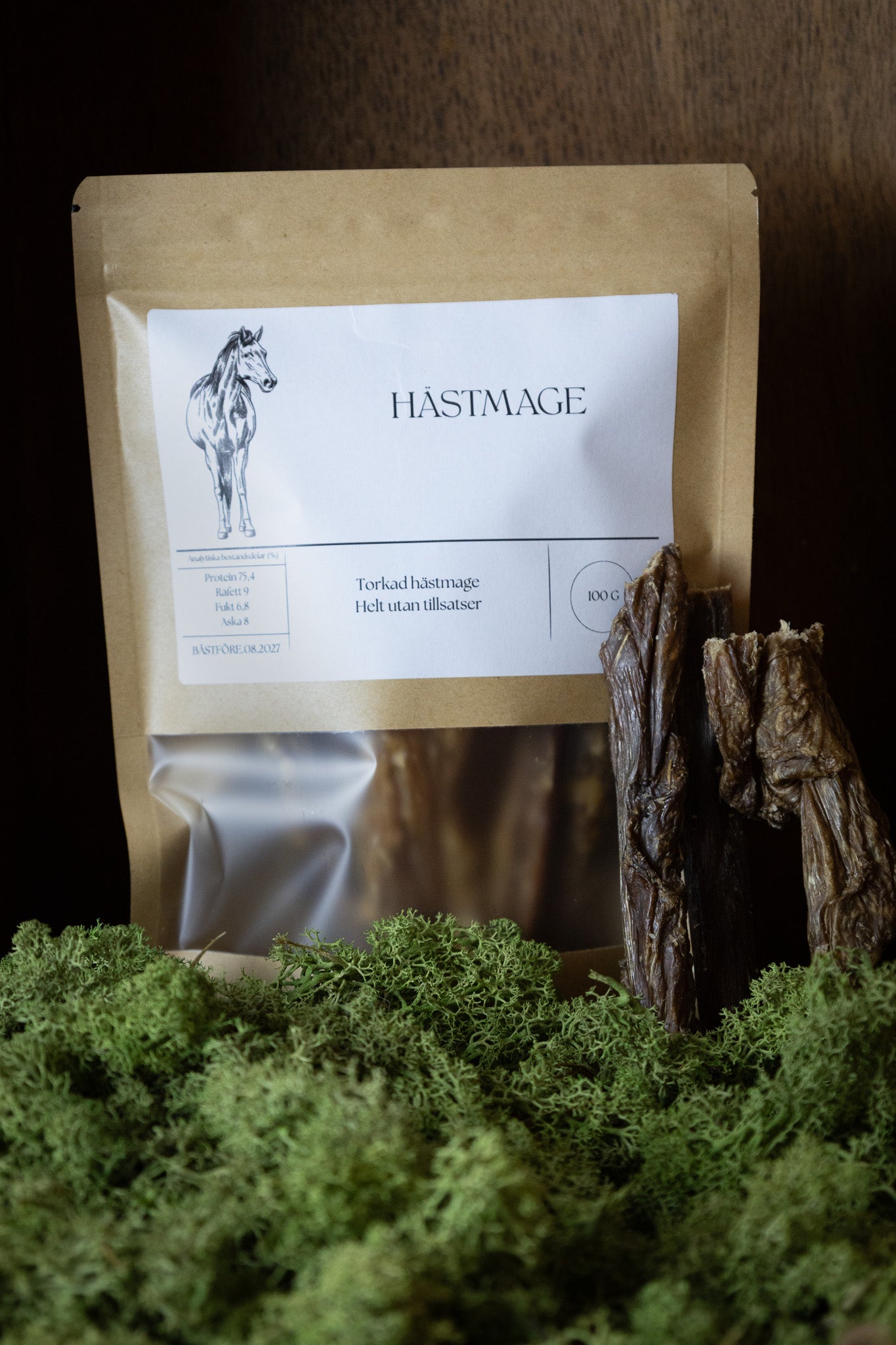 Hästmage – segt och smakrikt naturtugg för känsliga hundar