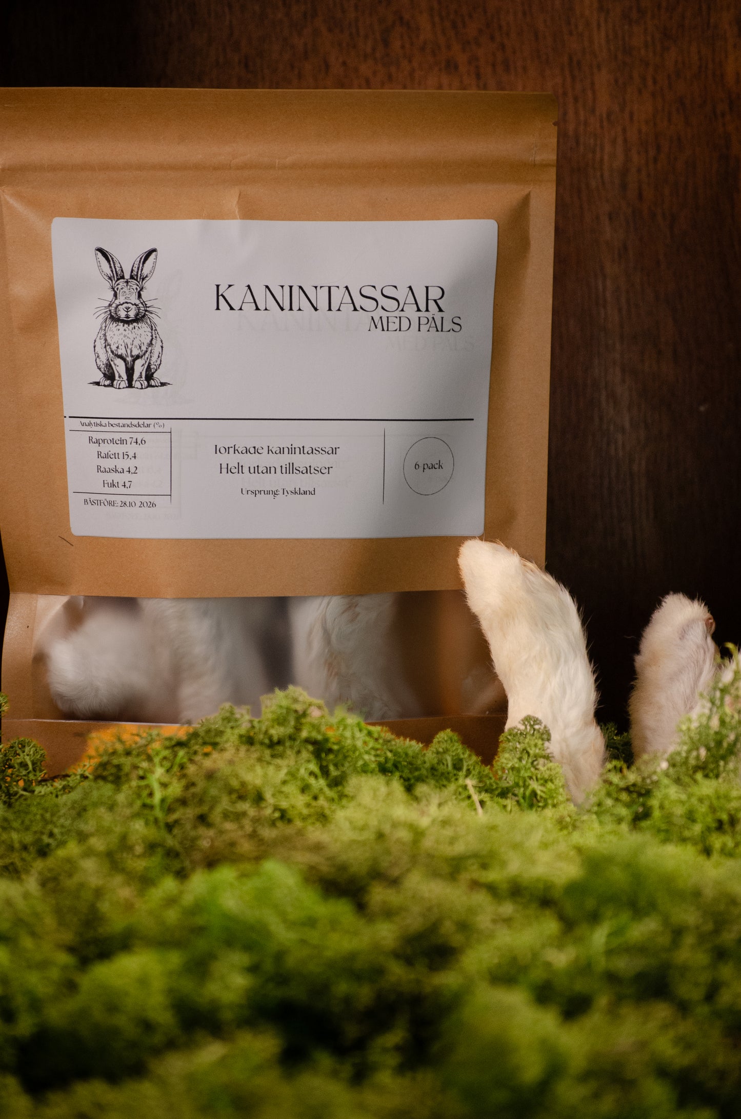 Torkad Kanintass – Naturligt snacks och aktivering i ett!