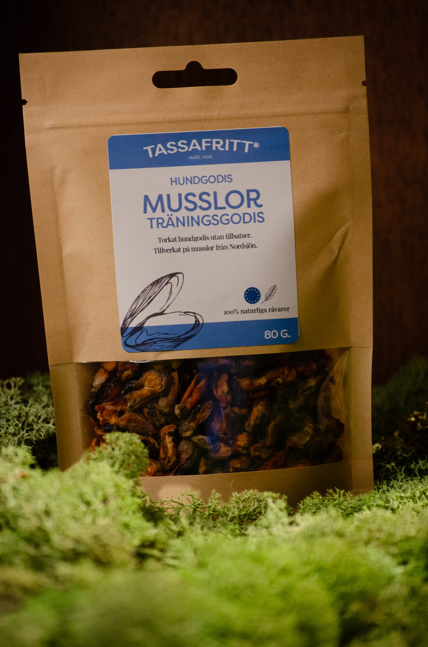 Tassafritt Belöningsgodis – 100 % Musslor från Nordsjön