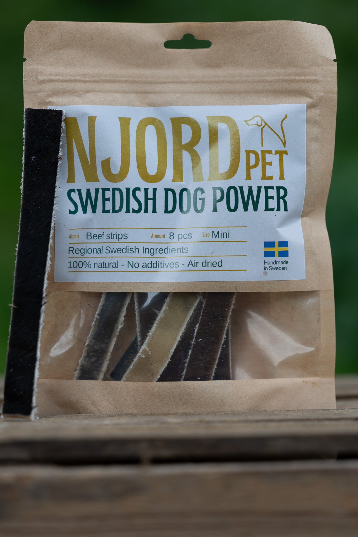 Nötstrips Mini 8-pack – naturligt tugg för de minsta tuggarna