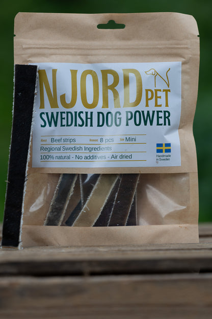 Nötstrips Mini 8-pack – naturligt tugg för de minsta tuggarna