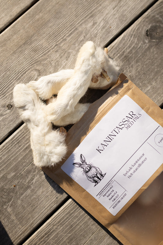 Torkad Kanintass – Naturligt snacks och aktivering i ett!
