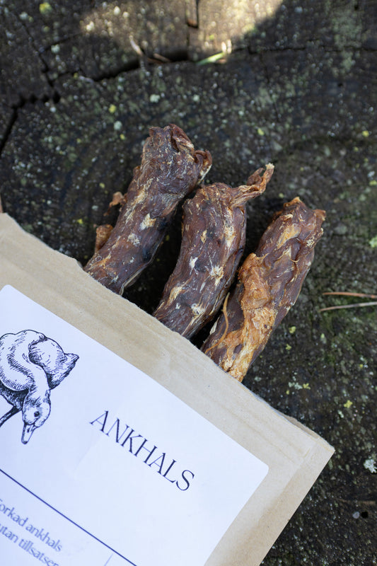 Torkad Ankhals från sverige – Krispigt & Smakrikt Hundsnacks
