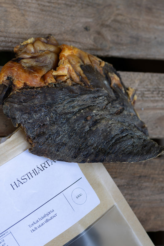 Torkat Hästhjärta – Näringsrik Superfood för Hundar