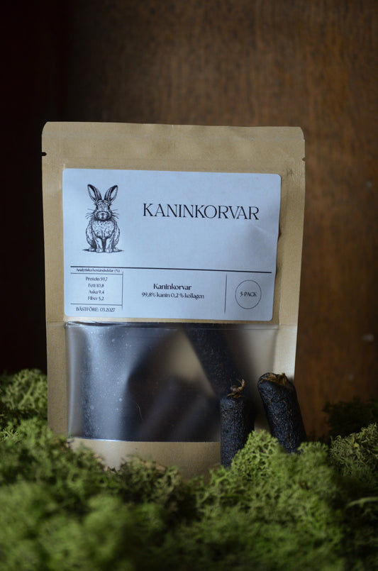 Kaninkorvar – mjuka, smakrika och perfekta som träningsbelöning