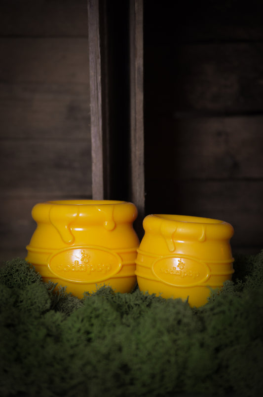 Honey Pot – den EXTREMT tåliga leksaken för färskfoder, berikning och långvarig aktivering.