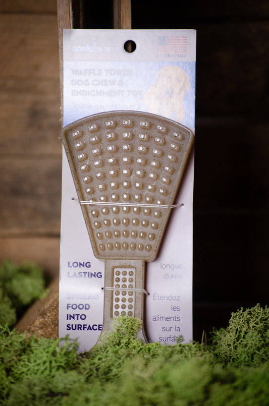 Waffle Tower– den ultrahållbara tugg och berikningsleksaken