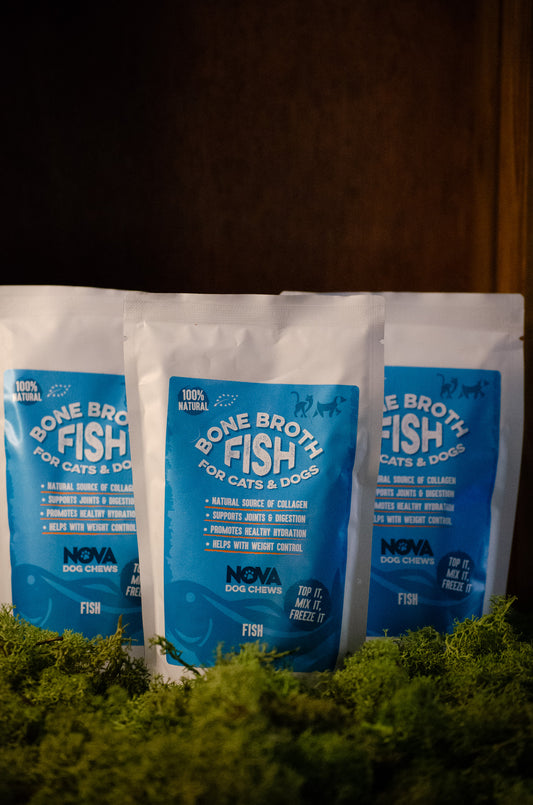 Benbuljong med Fisksmak – Naturlig och Näringsrik