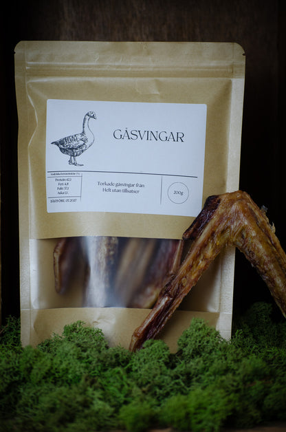 Gåsvingar – krispigt naturtugg med längre tuggtid