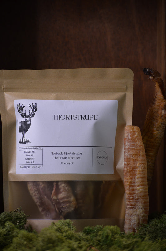 Hjortstrupar – Allergivänligt och fettsnålt hundsnacks